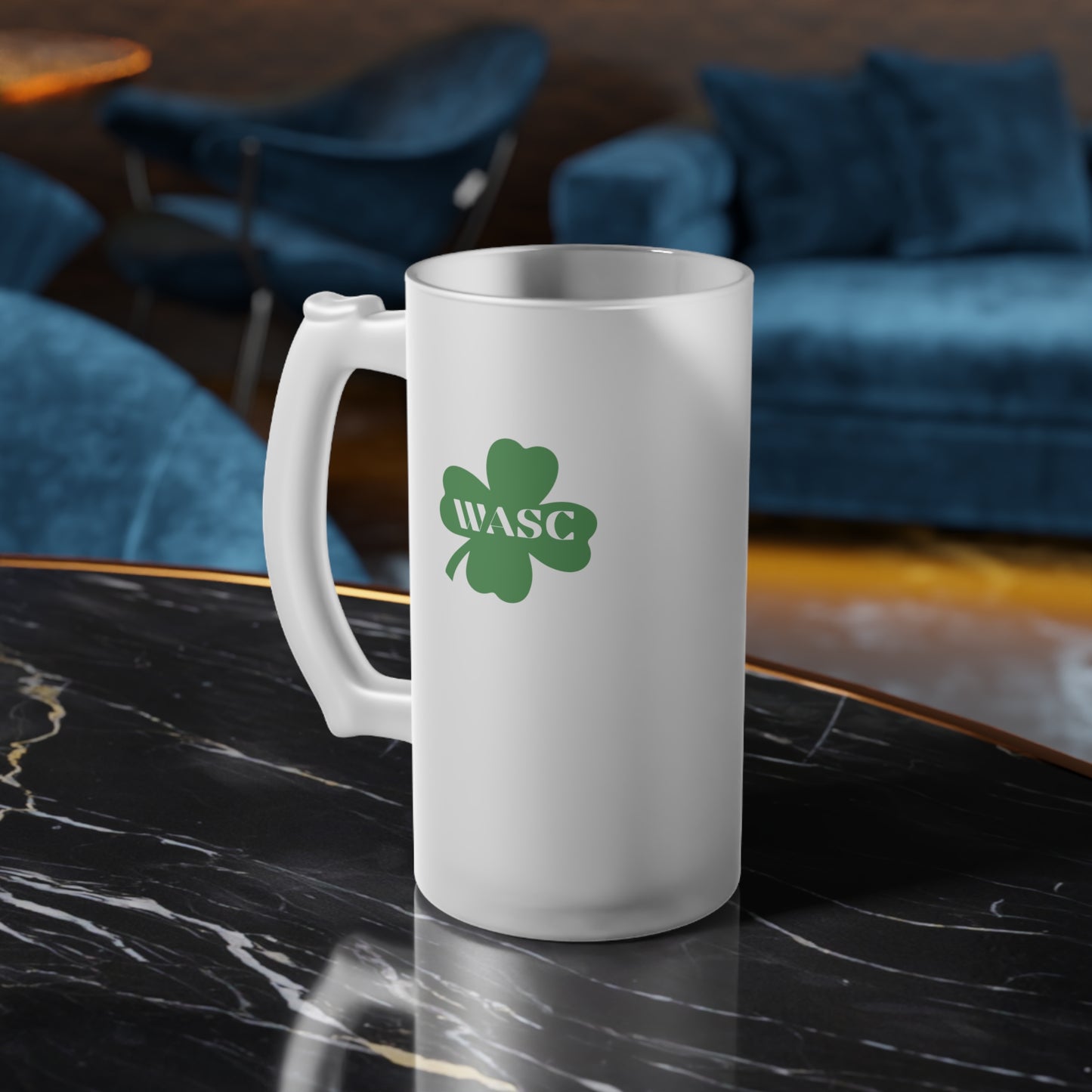 St. Patrick's Day Frosted Glass Beer Mug