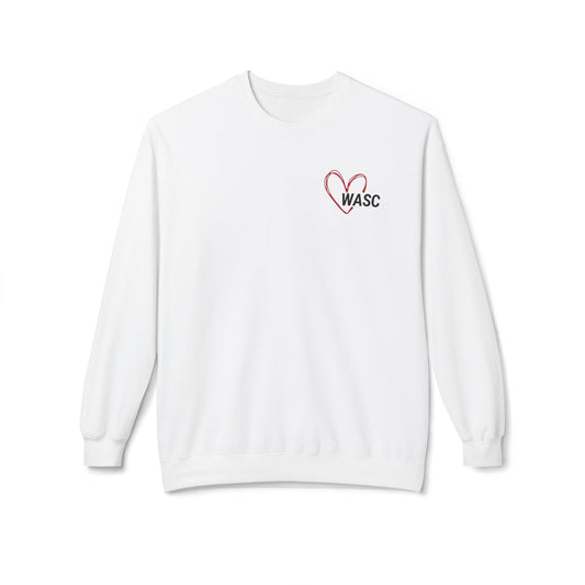 WASC Love Unisex Midweight Softstyle Fleece Crewneck Sweatshirt
