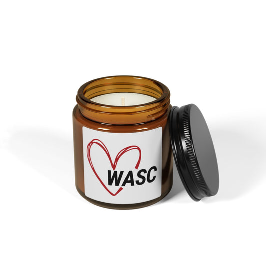 WASC Love Scented Soy Candle (Multi-Size, Amber Jar)