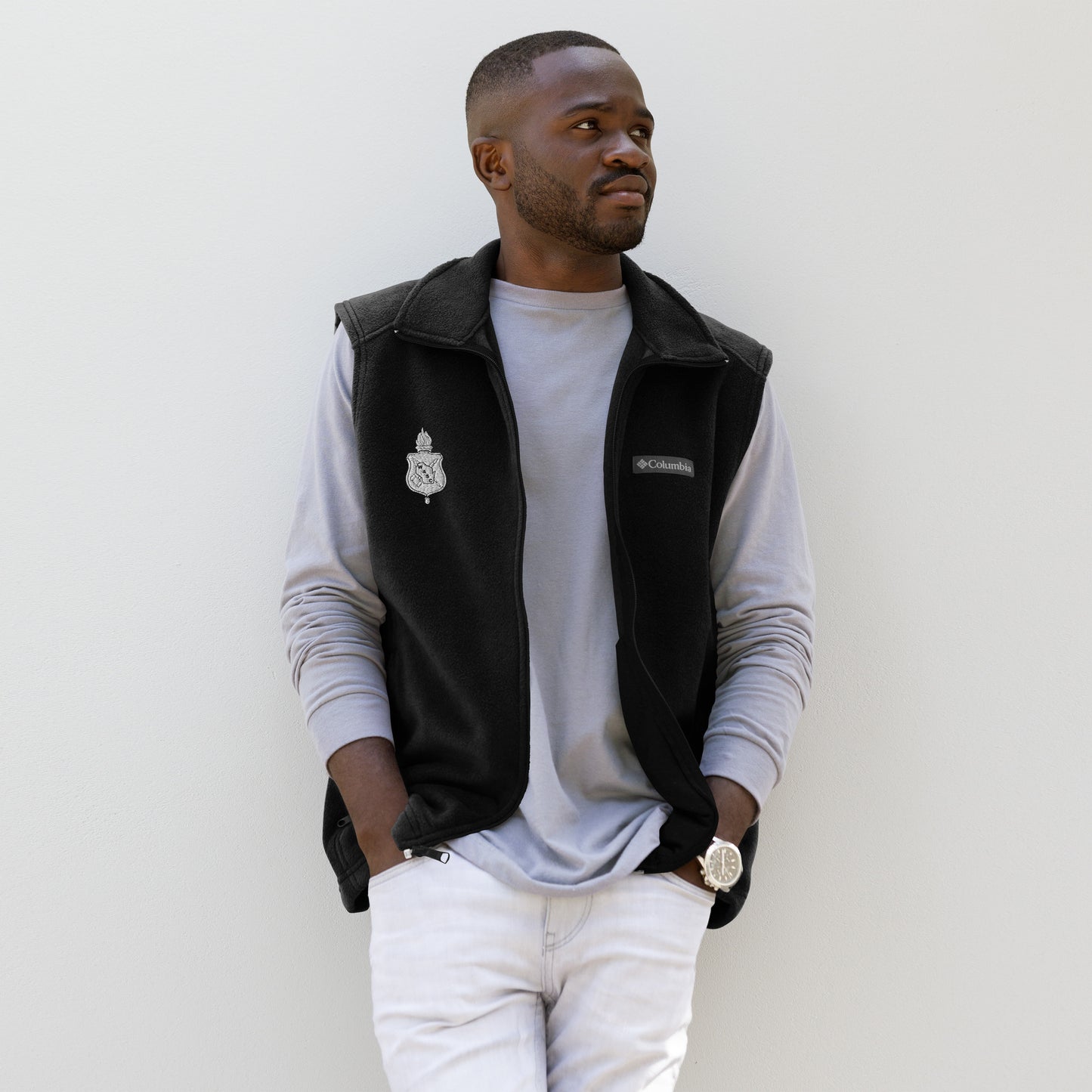 Men's WASC Logo Columbia Fleece Vest