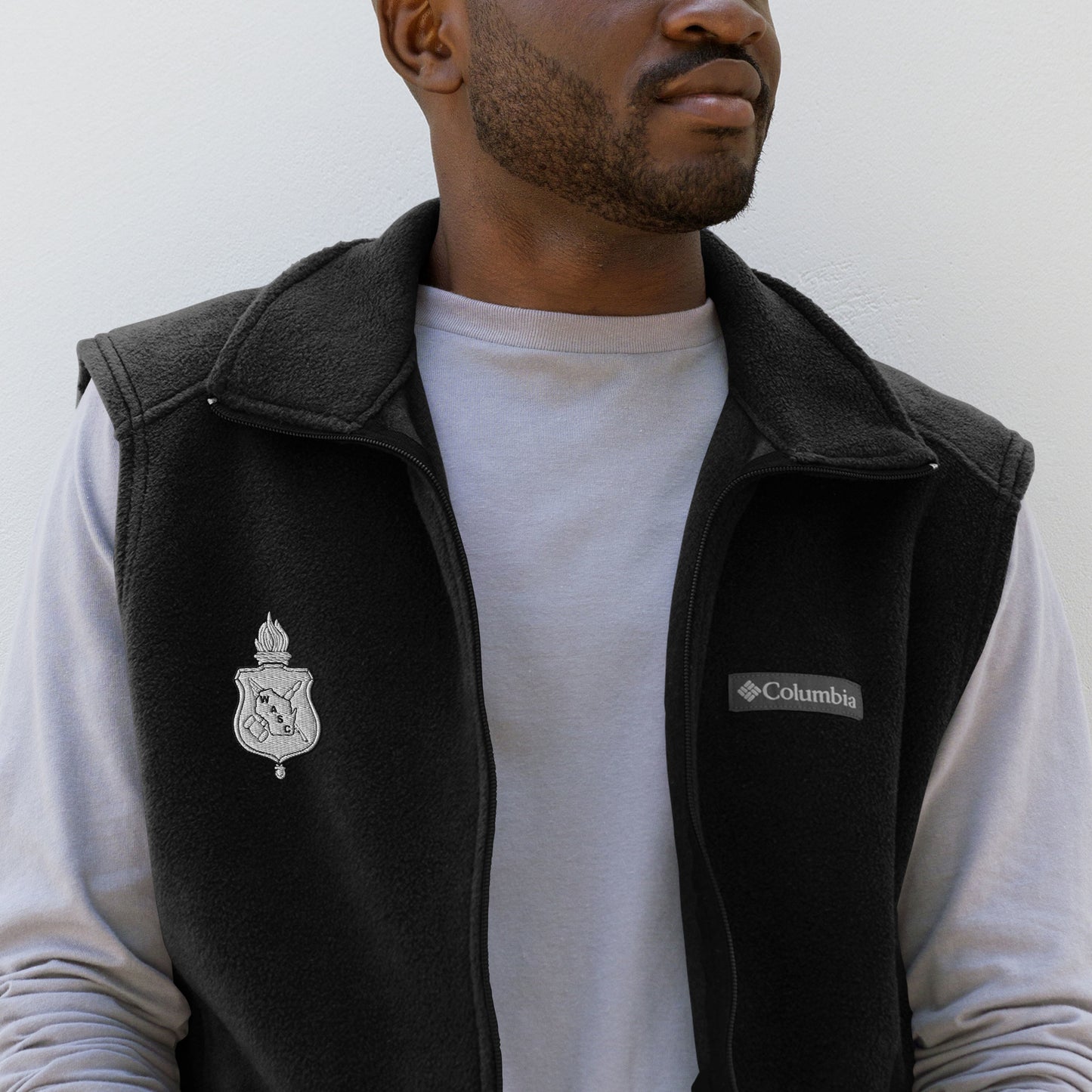 Men's WASC Logo Columbia Fleece Vest