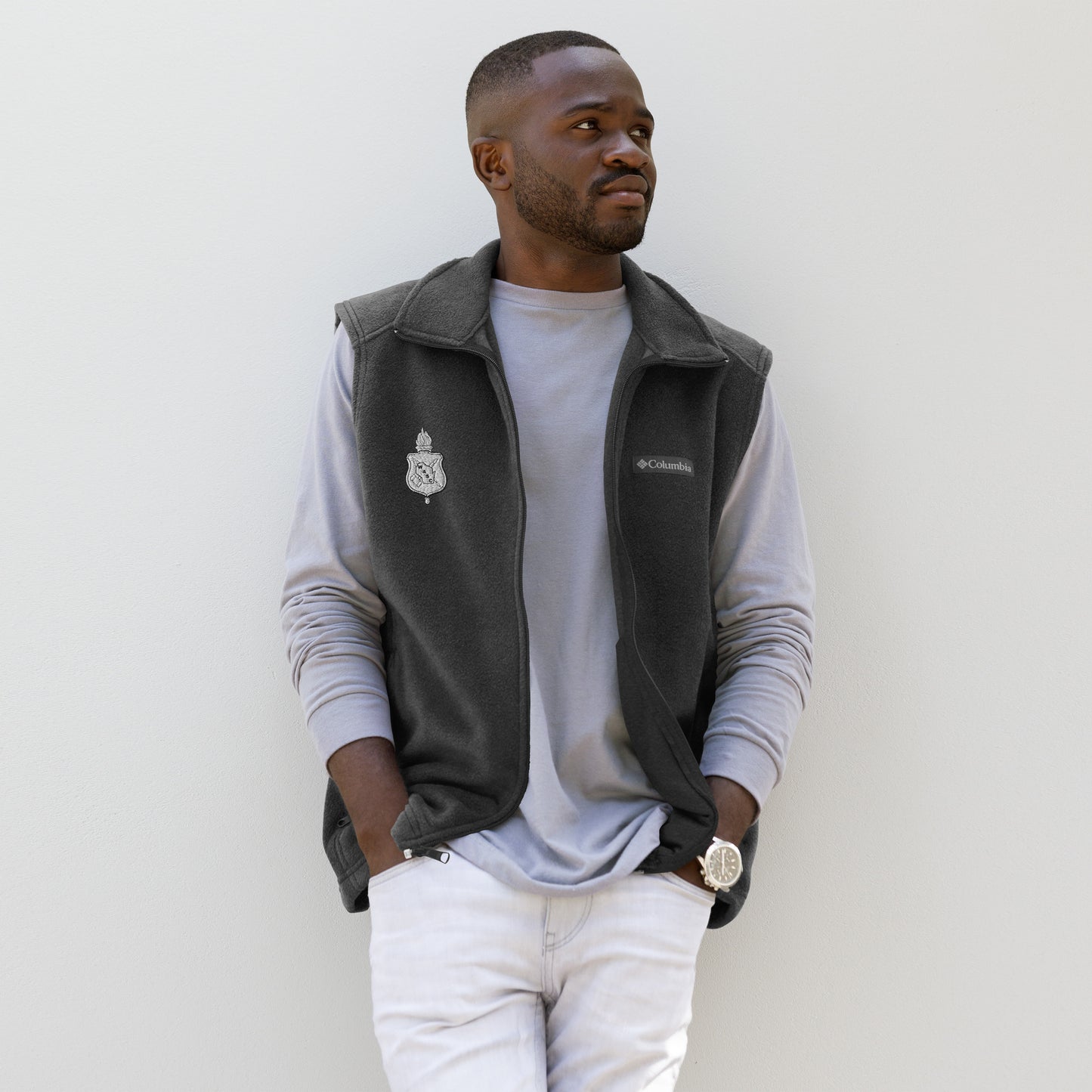 Men's WASC Logo Columbia Fleece Vest