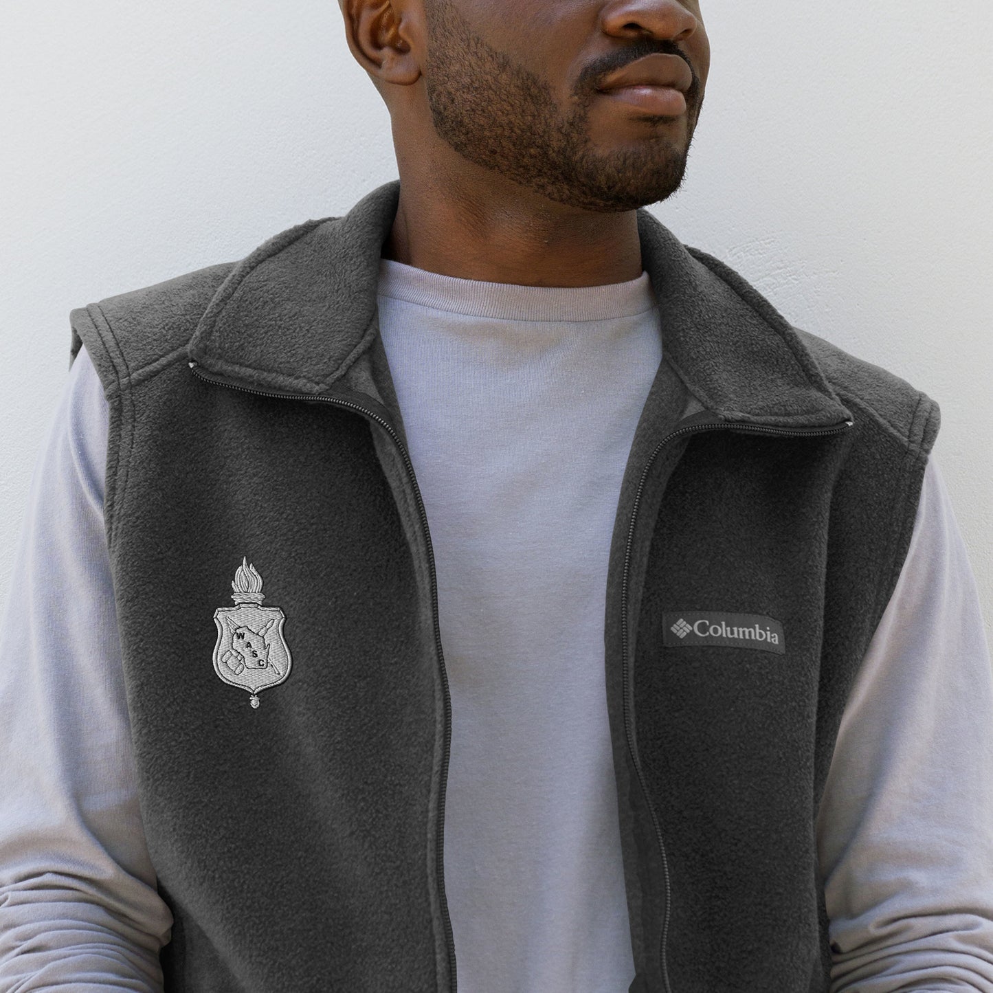 Men's WASC Logo Columbia Fleece Vest