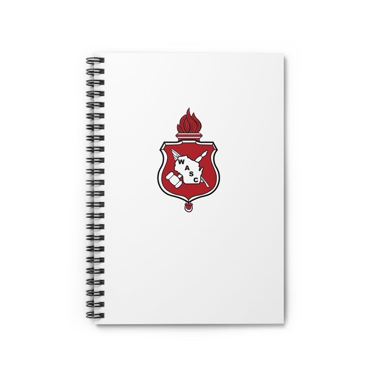 WASC White Spiral Notebook