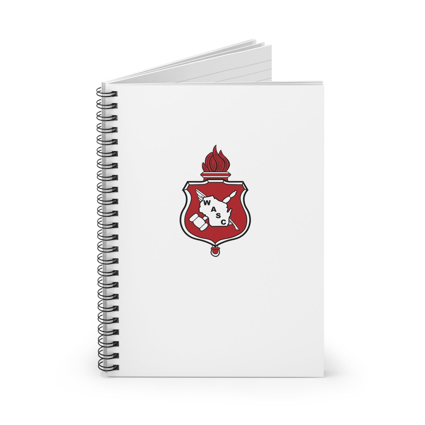 WASC White Spiral Notebook