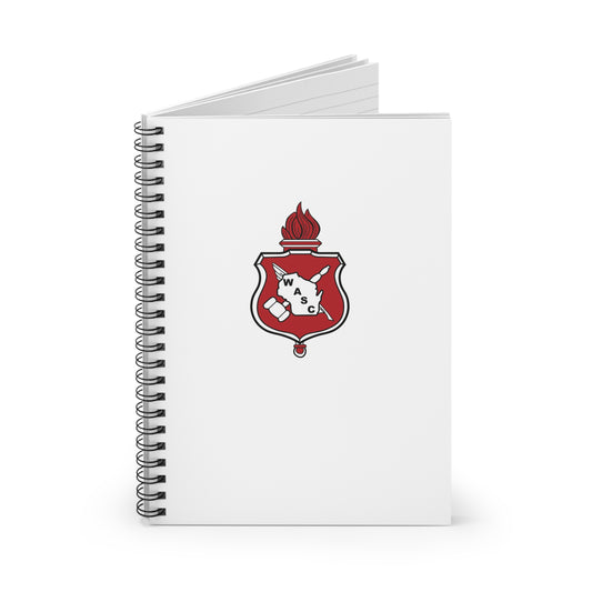 WASC White Spiral Notebook