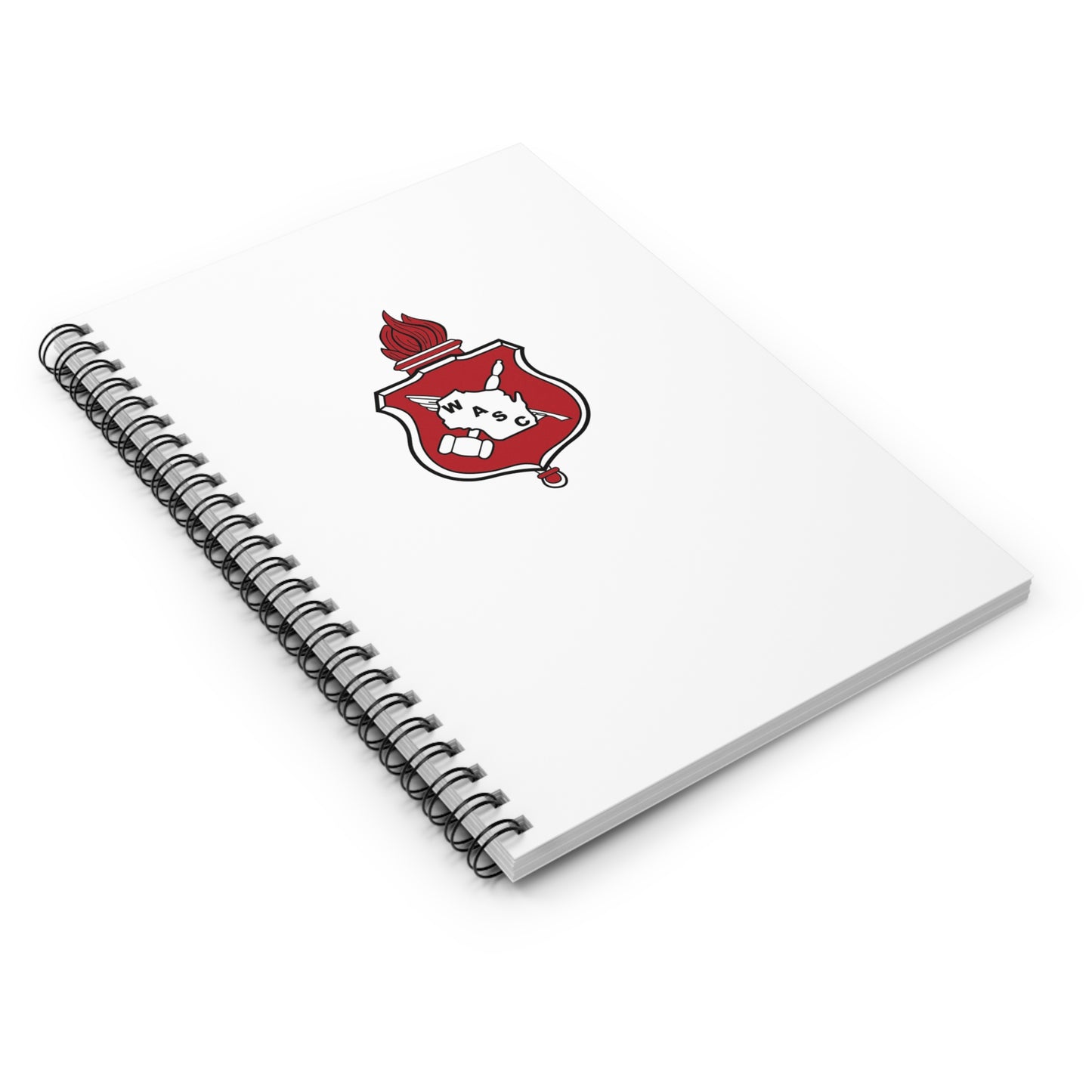 WASC White Spiral Notebook